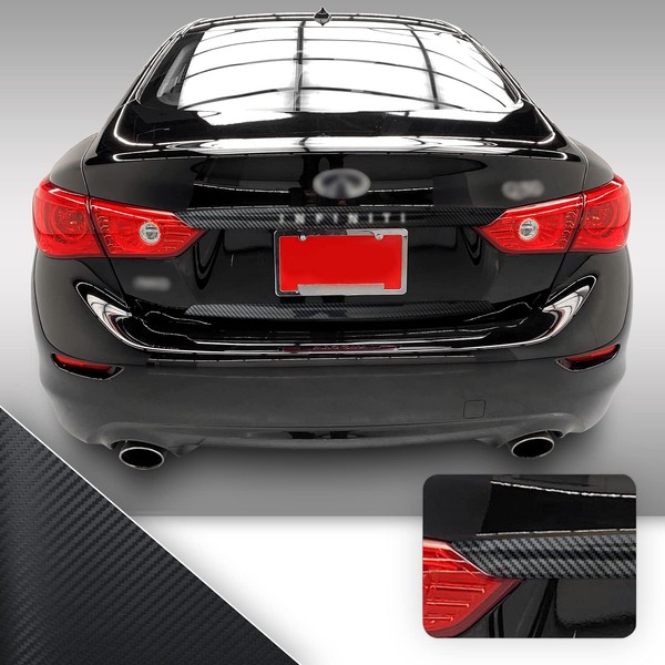 Trunk Trim Chrome Delete Blackout Precut Vinyl Wrap Overlay Kit