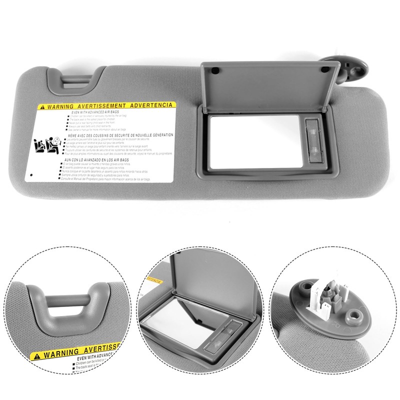 PEVAST Left Driver Side Sun Visor Compatible with Toyota Highlander