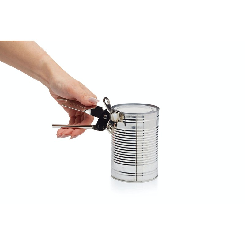 Kitchencraft Butterfly Can Opener, Stainless Steel, Safety and Comfort, 17.5