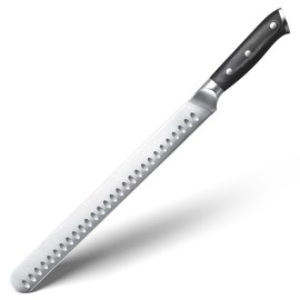 YFWOOD Slicing Carving Knife, 12 inch Brisket Knife for Meat Cutting, BBQ, Turkey – Razor Sharp High Carbon Stainless Steel Slicing Knives, Full Tang, Ergonomic Handle, Professional Chef's Knives