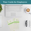 ALGLEA 200PCS Time Cards for Employees, 2-Sided, Monthly Time Cards