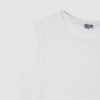 Jaju [JAJU] Women's Slub Sleeveless T-Shirt_White