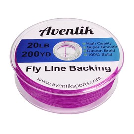 Aventik Dacron Braided Fly Line Backing for Fly Fishing Trout Fishing 20LB/30LB (Purple, 20LB,200YARD)