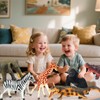 6 Pcs Large Soft Safari Animal Toys,Jumbo Animals Playset for