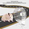 Silent Hamster Wheel with Stand Prevent Slip Clear Acrylic Hamster