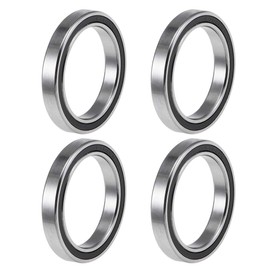 sourcing map 6704-2RS Deep Groove Ball Bearings Z2 20mm x 27mm x 4mm Double Sealed Chrome Steel 4pcs