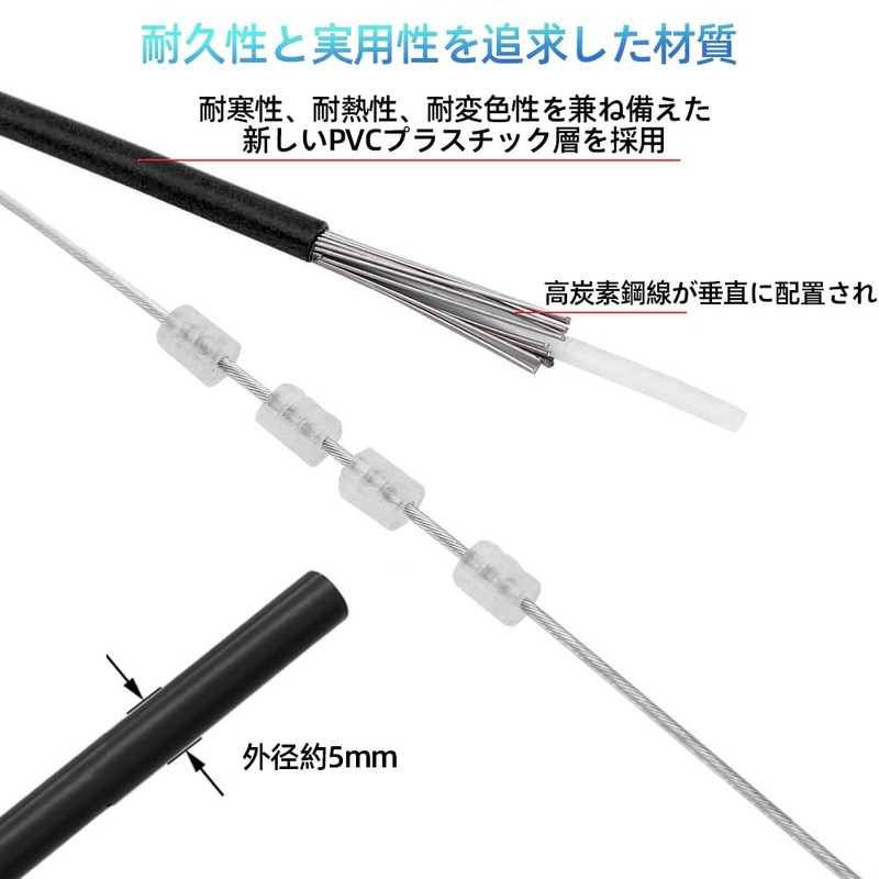 Renjzle Bicycle Shift Wire Bicycle Parts Universal 2M Shift Cable