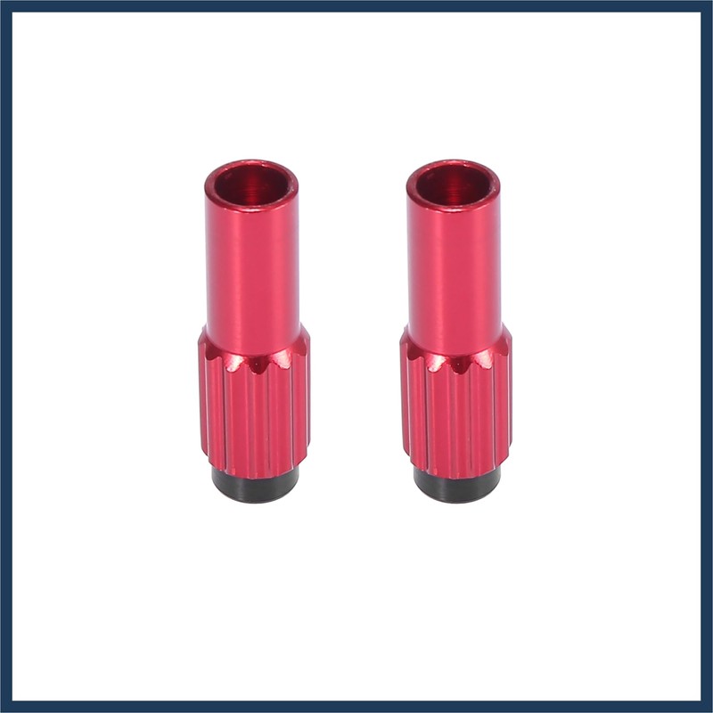 INFINAUTO 2 Pcs Red Metal Bicycle Cable Adjuster Brake Gear