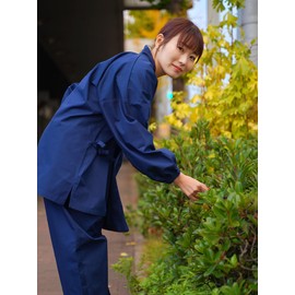 TAYU-TAFU Women's TC Work Clothes, navy