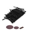 ZIKANI 3" Decorative Black Stic Black Tip Matches (100 Count,
