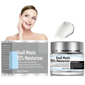 Crema Facial de Da con 92 Mucina de Caracol - Hidratante y Reparadora para Todo Tipo de Piel, Piel Seca, Sensible o Daada - Gel Crema No Grasa - 50g  