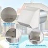 6 Inch Hooded Wall Vent with Screen and Damper,Dryer Vent