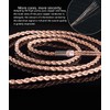 KBEAR 2Pin IEM Cable, 4-Core Pure Copper HiFi Wired Earphone