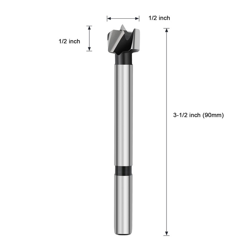 HSAWBIT 13mm Forstner Drill Bit for Woodworking, Forstner Bit Wood