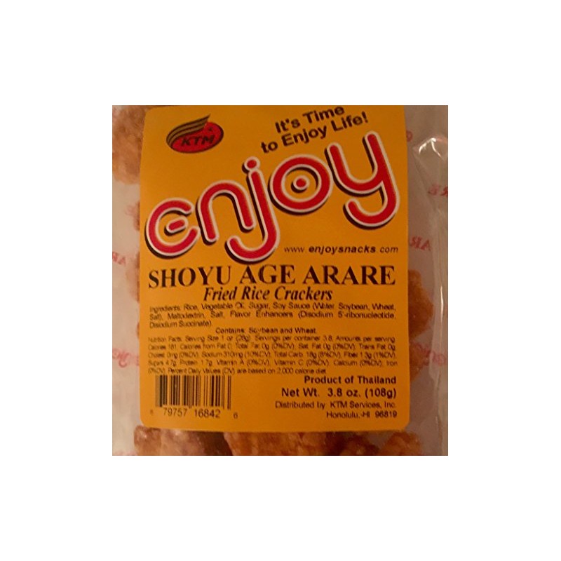 Enjoy Snacks Shoyu Age Arare Fried Rice Crackers