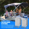 Extra Tall Pontoon Bimini H-Bracket for Pontoon Boats 1-1/4" Square