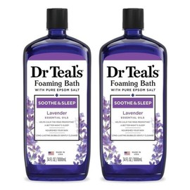 Dr Teal’s Epsom Salt Bubble Bath Salt Lavender Soothing, 6 Pieces, 1L / 닥터 틸스 Dr Teal’s 엡솜 소금거품 입욕제 라벤더 수딩, 6개, 1L