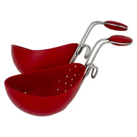Browne & Co Cuisipro Egg Silicone Poacher Set of 2, Red