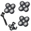 3 Pcs 5-Blade Universal Head Shaver for freebird replacement blades,