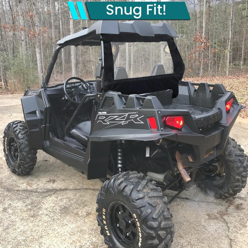 QYMOTO Polaris RZR XP 900 Rear Window,Rear Windshield, Canvas Soft