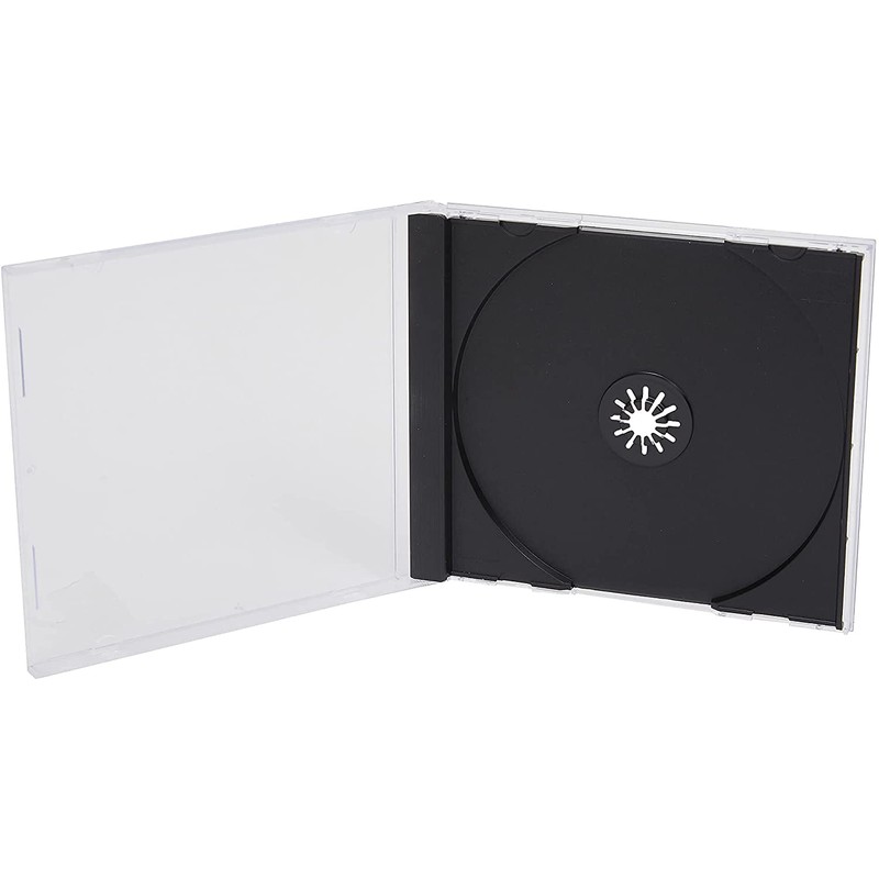 Vision Media® 10 X Single CD jewel Case inc Black