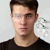 ZBJBinCH Transparent Ventilated Eye Patches 2 PCS with Adjustable Strap,