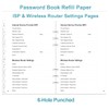 Password Book Refills for A5 Binder - A-Z Password Notebook