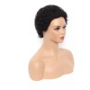 BM Pelucas De Cabello Humano Negro Rizado Afro Natural