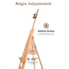 DJAR A Frame Wooden Art Easel for Painting, 57’’-76’’ Adjustable