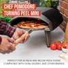 Chef Pomodoro Mini Pizza Turning Peel with Aluminum Handle for