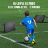 Portable 45\"X18\" HDPE Foldable Soccer Rebounder Board Wall for Kids