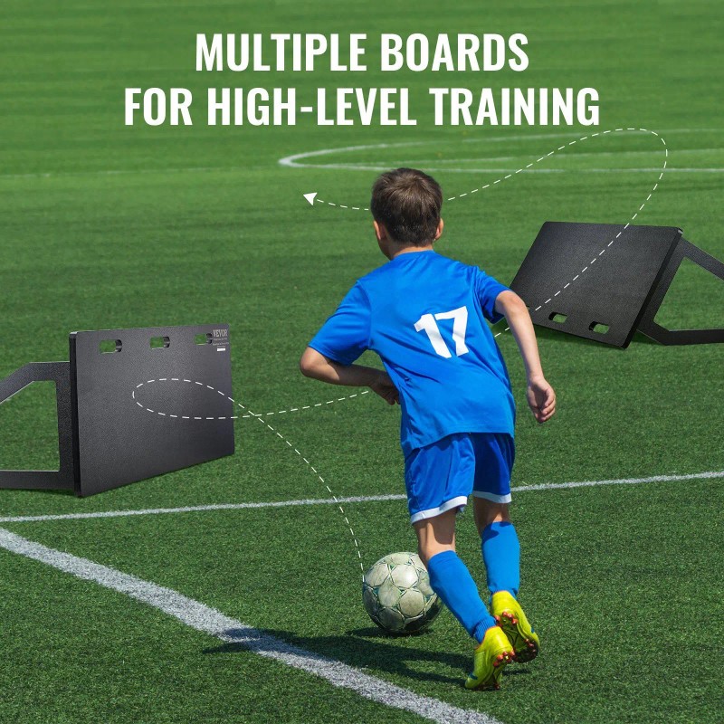 Portable 45\"X18\" HDPE Foldable Soccer Rebounder Board Wall for Kids