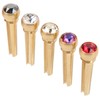 5Pcs Guitar Bridge Pin String Peg Brass Endpin Accessory Replacement