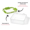 STARFRIT Easy Lunch Square Double Sandwich Container - 32oz/946ml -