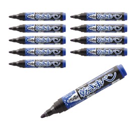 Artline 177 ECO-GREEN Permanent Kawakima Pens | Made with Recycled Material | Dry-Safe Technology Keep Ink From Drying Out | Pack of 10 | 1.5mm Bullet Tip | Blue