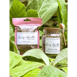 Lung Health Tea for Respiratory Wellness - Size: Glass Jar (2.5 oz)