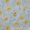 Unbranded BonEful Fabric FQ Cotton Quilt VTG Aqua Blue Yellow