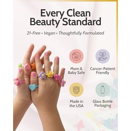 Lingtoolator c Certified Halal Kids Set Vegan and Cruelty Free Nail Polish - P                                                                        