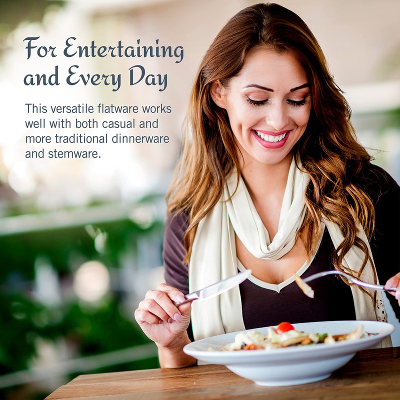 Mikasa Bravo Flatware Set for 12, 65 Piece 18/10 Stainless