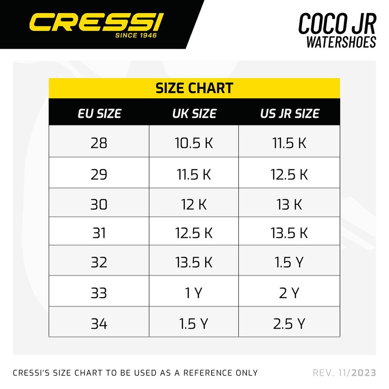 Cressi Coco Jr Shoes Blue/Azure 33 - Scarpe Junior da