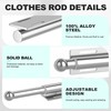 Valet Rod for Closet Retractable, 13.4"-23.2" Pull Out Clothes Hanger
