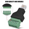 Tangxi RJ12 6P6C Male to 6 Pin Wired Screw Terminal