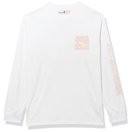 Timberland Men's All Day Outside Long Sleeve Tee, White, X-Large