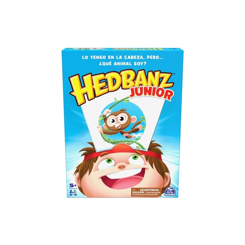 Spin Master Games, Juego de Mesa Hedbanz Junior para niños