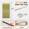 STICKGOO 10-Pack Peel and Stick Trim for Backsplash Tile Edge,