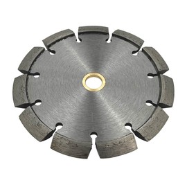 6" Crack Chaser Blade for Cured Concrete, Asphalt Repair or Joint Widen, 0.375" Width, 7/8"-5/8" Non-Threaded Arbor