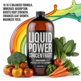 Liquid Power Melon Fertilizer - Premium Liquid Plant Food for Melon - Fast-Acting Concentrate for Growth, Strong Roots & High-Yield Harvest - 32 oz - Indoor & Outdoor Use