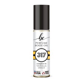 BIOCURA BC Perfume 317 Inspired by Emra Vanilla Sweet For Women & Men Replica Fragrance Body Oil Dupes Alcohol-Free Sample Travel Size Concentrated Long Lasting Roll-On 0.3 Fl Oz/10ml