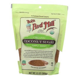 UD_Bob's Red Mill-Case of 4 13 oz Boxes Raw Brown Sugar Coconut Powder Packaged in Bags and Bottles