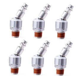 Milosline 1/4" Swivel Air Plug Air Quick Connect Plugs Air Hose Fitting Air Compressor Fittings Air Hose Connectors